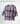 ARCHIVALS ROBE KIMONO JACKET IN NAVY CHAMBRAY CHECK SAKIZOME (JAPAN)