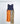 ARCHIVALS YURAGI 4-WAY APRON DRESS IN DENIM & CREAM LINEN (ITALY)