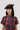 KAGE BERET IN RED TARTAN DOUBLE GAUZE