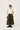 UKABU DRESS IN OLIVE & CREAM